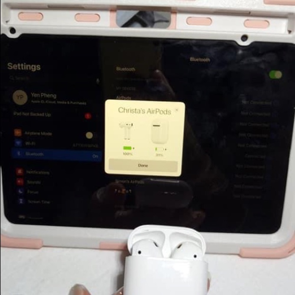 Apple AirPods True Wireless Bluetooth Headphones 1st Generation wm Charging Case - Picture 13 of 13